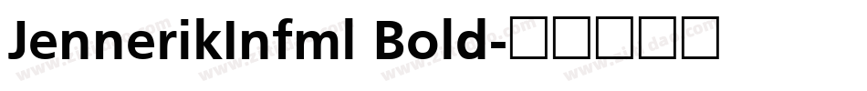JennerikInfml Bold字体转换
